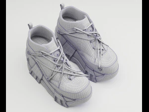 Sneakers Swear Black 3D Model