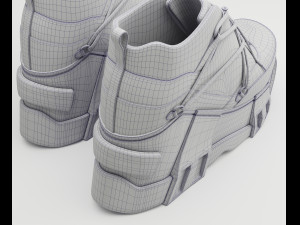 Sneakers Swear Black 3D Модель
