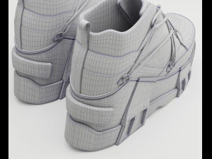 Sneakers Swear Black 3D Model