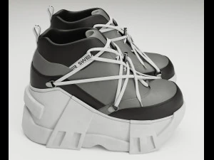 Sneakers Swear 3D Model