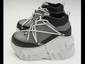 Sneakers Swear 3D Model