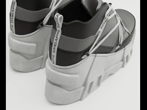 Sneakers Swear 3D Model