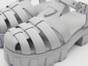 Sandals Prada 3D Model