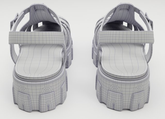 3D model Leather Sandal VR / AR / low-poly | CGTrader