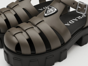 Sandals Prada Brown 3Dモデル