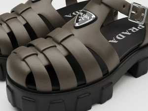 Sandals Prada Brown 3D Model