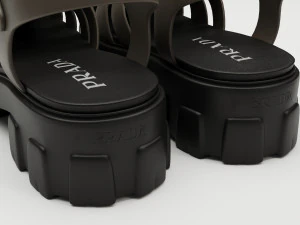 Sandals Prada Brown 3D Model