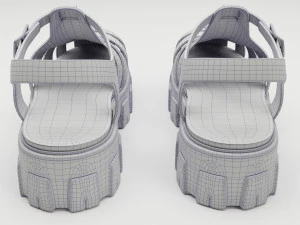 Sandals Prada Brown 3D Model