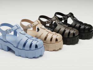 Sandals Prada on platform collection 3Dモデル