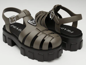 Sandals Prada on platform collection 3D Model