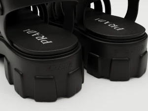 Sandals Prada on platform collection 3D Model
