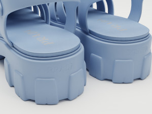 Sandals Prada on platform collection 3Dモデル