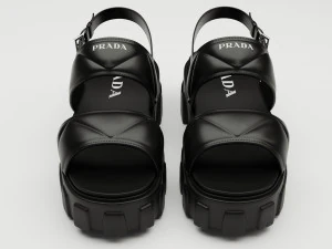 Sandals Prada Quilted black 3D Model