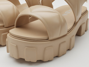 Sandals Prada Quilted 3Dモデル