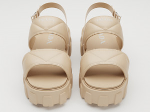 Sandals Prada Quilted 3Dモデル