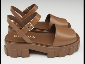 Monolith Platform Sandals Prada 3D 模型