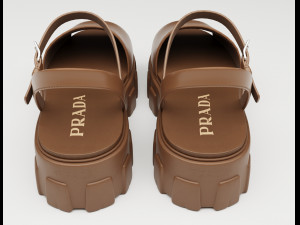 Monolith Platform Sandals Prada 3D 模型