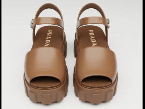 Monolith Platform Sandals Prada 3D Model