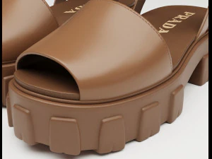 Monolith Platform Sandals Prada 3D Model
