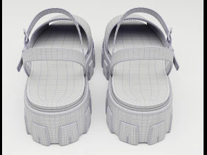 Monolith Platform Sandals Prada 3D Model