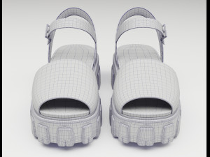 Monolith Platform Sandals Prada 3D 模型
