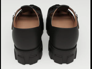 Chunky Sandals Prada Black 3D Model