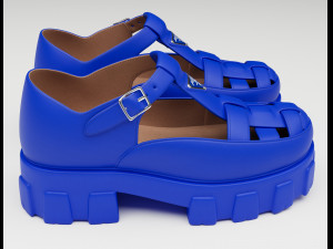 Chunky Sandals Prada Blue 3Dモデル