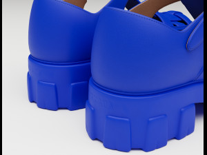 Chunky Sandals Prada Blue 3Dモデル