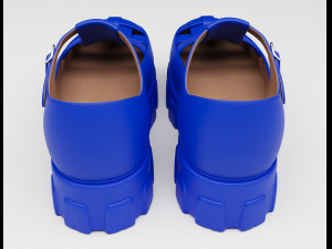 Chunky Sandals Prada Blue 3Dモデル