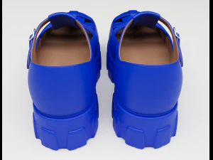 Chunky Sandals Prada Blue 3D Model