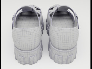 Chunky Sandals Prada Blue 3Dモデル