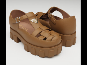 Chunky Sandals Prada Set Collection 3D Model