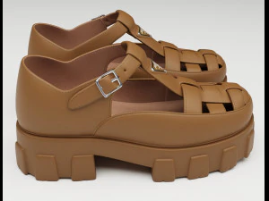 Chunky Sandals Prada Set Collection 3D Model