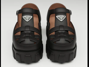 Chunky Sandals Prada Set Collection 3D Model