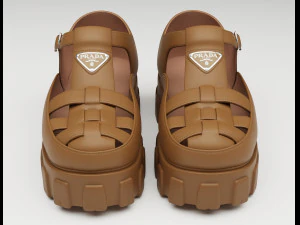 Chunky Sandals Prada Set Collection 3D Model