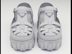 Chunky Sandals Prada Set Collection 3D Model