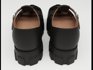 Chunky Sandals Prada Set Collection 3D Model