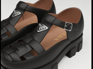 Chunky Sandals Prada Set Collection 3D Model