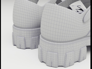 Chunky Sandals Prada Set Collection 3D Model
