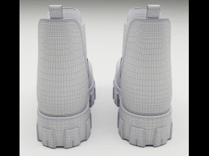 Boots Chelsea Prada Black 3D Model