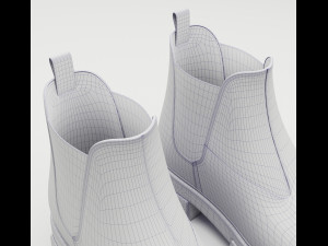 Boots Chelsea Prada Black 3D Model