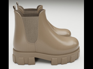 Boots Chelsea Prada 3D Model