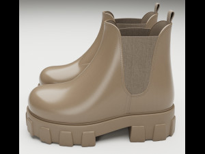 Boots Chelsea Prada 3D Model