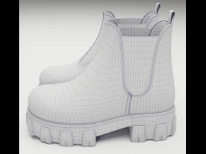 Boots Chelsea Prada 3D Model