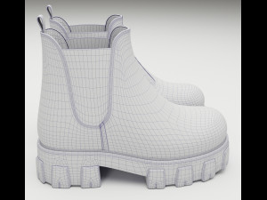 Boots Chelsea Prada 3D Model