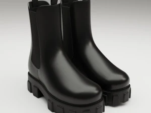 प्रादा मोनोलिथ चमड़े के जूते 3D मॉडल