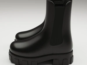 Prada monolith leather boots 3D Model