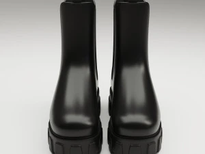 Prada monolith leather boots 3D Model