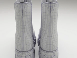 Prada monolith leather boots 3D Model