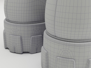 Prada monolith leather boots 3D 模型